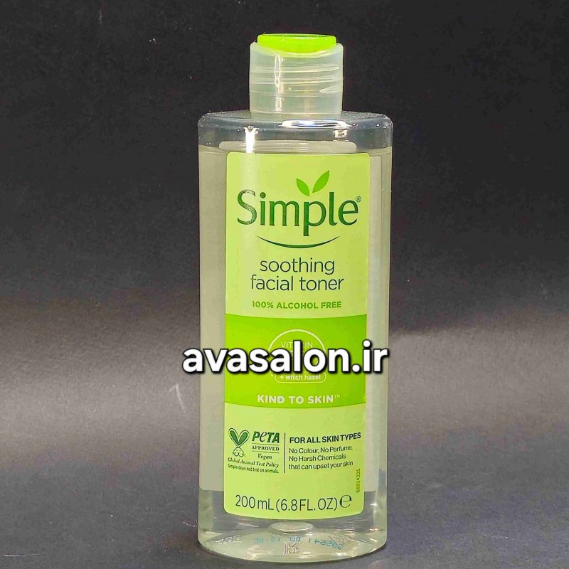 تونر تسکین‌دهنده پوست سیمپل (Simple Soothing Facial Toner) | آبرسان، آرامش‌بخش و مناسب پوست حساس