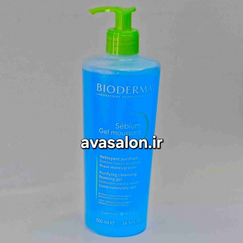 ژل شستشوی صورت بایودرما 500 میل (Bioderma Gel Moussant) | پاک‌کننده ملایم و مناسب انواع پوست