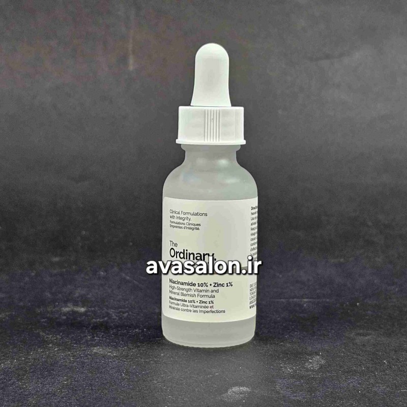 سرم نیاسینامید اوردینری 10% + زینک (The Ordinary Niacinamide 10% + Zinc 1%) | ضد جوش، کنترل چربی و کوچک‌کننده منافذ