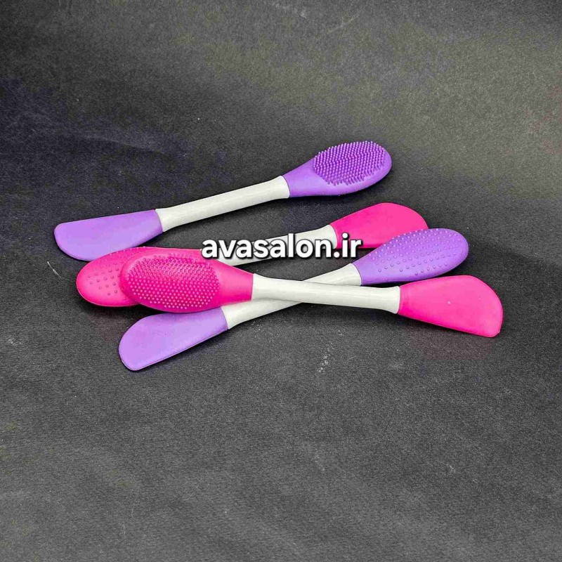 براش دو سر سیلیکونی اسکالپ سر | ماساژور کف سر، پاک‌کننده و تقویت گردش خون پوست سر