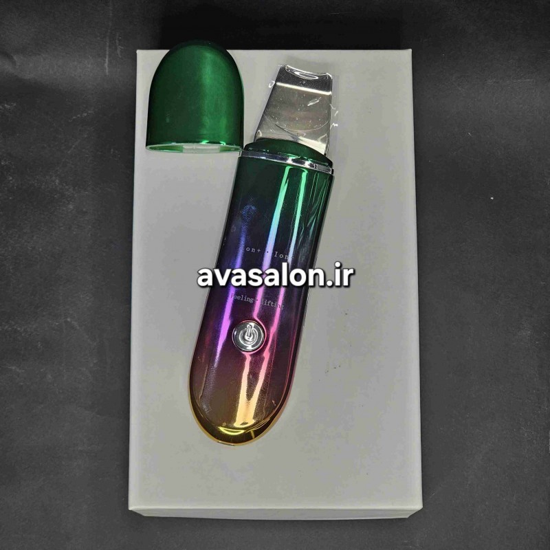 اتو پوست رنگی چهارکاره Ultrasonic Colorful Skin Scrubber | دستگاه پاکسازی، لایه‌برداری و آبرسانی پوست صورت