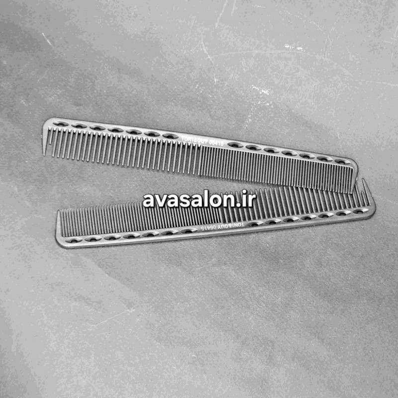 شانه لیرینگ سوراخ‌دار آرایشگری حرفه‌ای | شانه مخصوص کوتاهی لایه‌ای و حالت‌دهی مو در سالن زیبایی