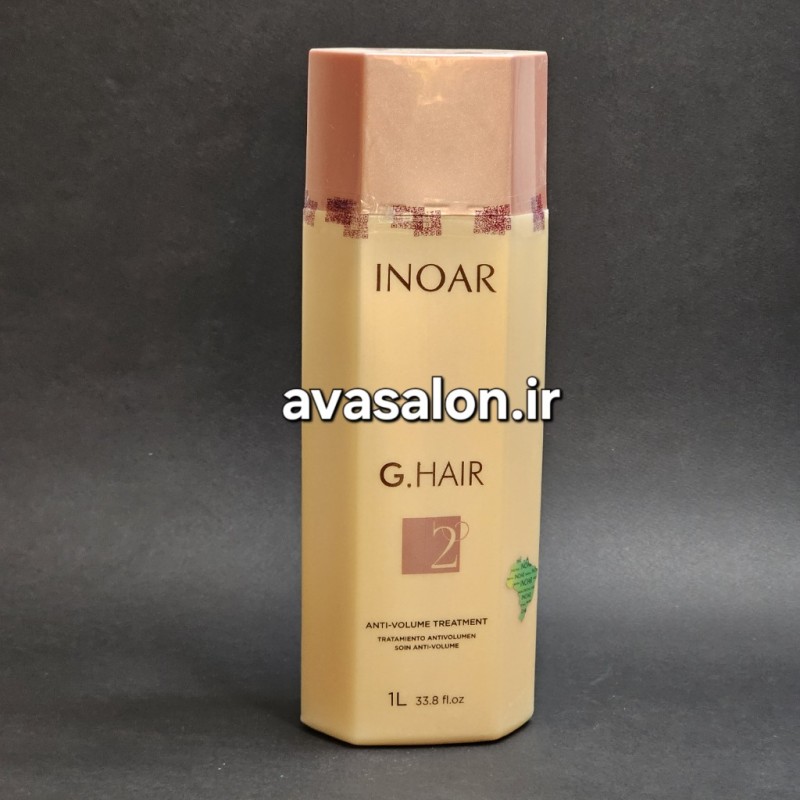 کراتین اورجینال اینوار Inoar مدل G.Hair شش‌ضلعی حجم 1000 میل | صافی، احیا و ترمیم موهای آسیب‌دیده