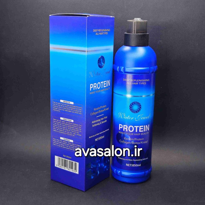 پروتئین مو واتر جول Water Jewel حجم 850 میل | احیاکننده، نرم‌کننده و ترمیم‌کننده موهای آسیب‌دیده