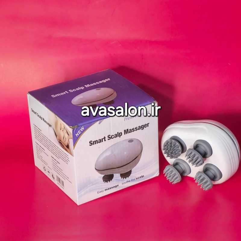 ماساژور اسکالپ سر چراغ‌دار Scalp Massager | ماساژ کف سر، تقویت گردش خون و کمک به رشد مو
