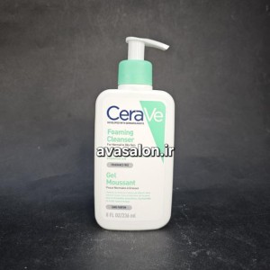 ژل شستشوی فومی سراوی CeraVe پوست نرمال تا چرب 236 میلی‌لیتر | پاک‌کننده ملایم و کنترل‌کننده چربی پوست