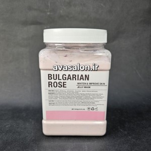پودر هیدروژلی گل رز بلغاری 650 گرمی | روشن‌کننده، آبرسان و ضدچروک حرفه‌ای پوست
