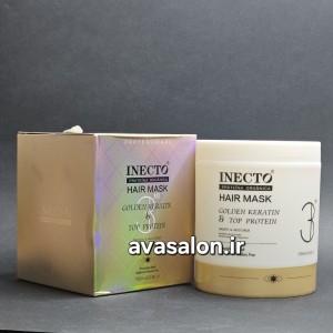 ماسک مو کراتینه بدون سولفات اینکتو Inecto | ترمیم‌کننده، نرم‌کننده و مناسب موهای آسیب‌دیده و کراتینه