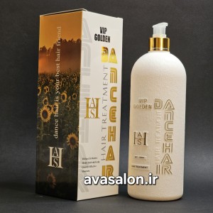 ماسک مو دنس هیر Dance Hair VIP Golden حجم 1000 میل | ترمیم‌کننده، آبرسان و نرم‌کننده موهای خشک و آسیب‌دیده
