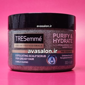 اسکراب اسکالپ ترزمه TRESemmé Hydrate 300ml | لایه‌بردار کف سر، آبرسان و پاک‌کننده عمقی پوست سر