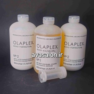 پک اولاپلکس سه عددی Olaplex | ترمیم‌کننده و تقویت‌کننده حرفه‌ای موهای آسیب‌دیده و دکلره شده