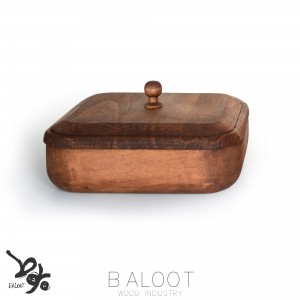 قندان  چوبی مربع 18*18  کد 4432