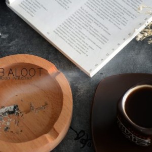 زير سيگاری چوبی گرد کد 3211