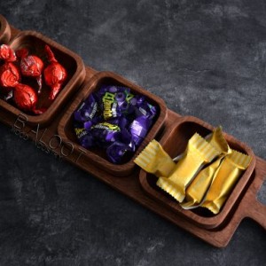 آجيل خوري چوبی  راكتي 4 كاسه  کد 3375