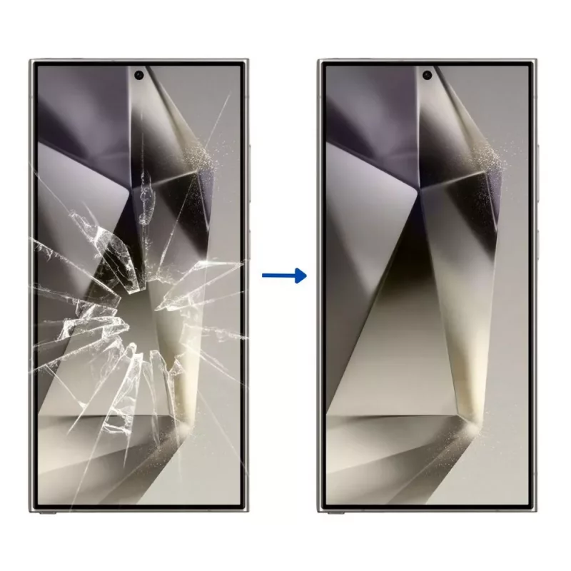 قیمت تعویض گلس فنی  السیدی  برند سامسونگ