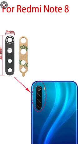 گلس دوربین شیائومی note 8t