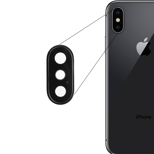 گلس دوربین ایفون ایکس / glass camera iphone x
