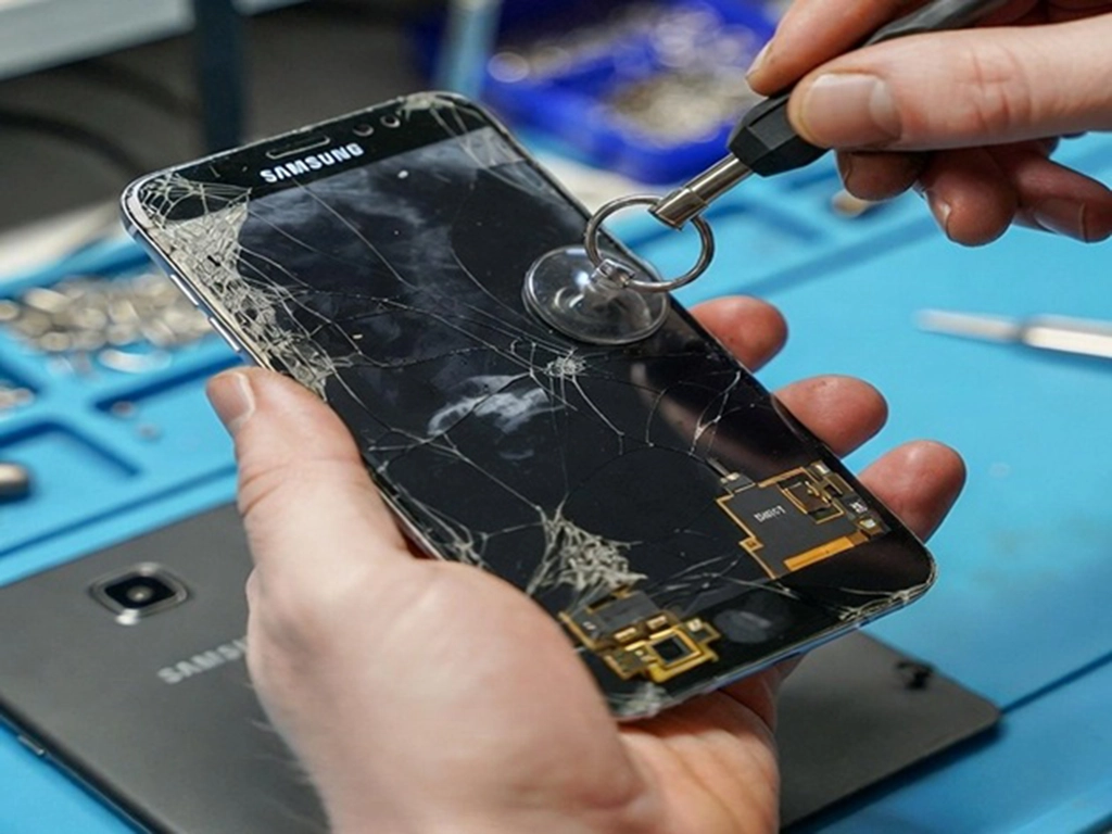 تعویض تاچ و ال سی دی سامسونگ