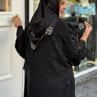 روسری پتینه ملیله دوزی