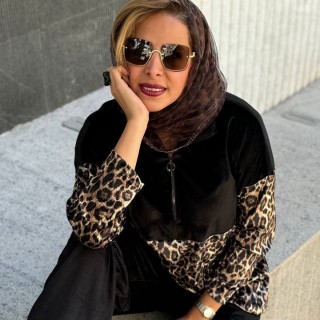 شومیز مخمل پلنگی