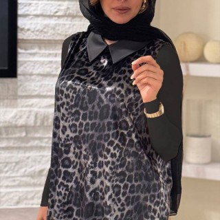 تاپ مخمل پلنگی