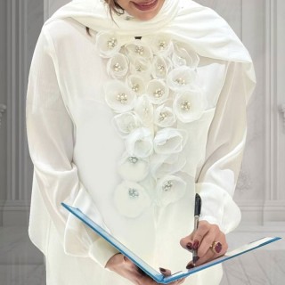 شومیز گل برجسته