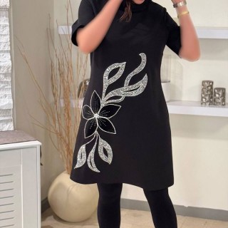 پیراهن مجلسی  کرپ کارشده