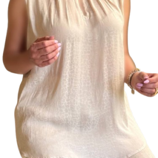 تاپ زنانه پلنگی کرم
