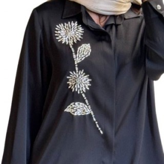 شومیز  مجلسی مشکی قاصدک