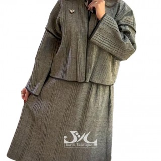 کت ودامن پیلیسه لمه