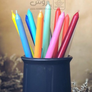 شمع قلمی سفید و رنگی بصورت عددی