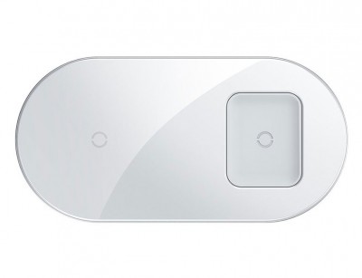 شارژ بی سیم بیسوس WXJK-02 Baseus Simple 2in1 Wireless Charger 18W Max For Phones+Pods(Qi)