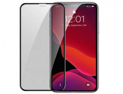 محافظ صفحه نمایش حریم شخصی تمام چسب Baseus tempered glass SGAPIPH61S-WC0 برایiP XR/11 6.1inch（2019）(پک دوتایی)