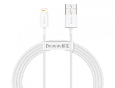 کابل و لایتنینگ فست شارژ USB به IP 2.4A یک و نیم متری بیسوس Baseus Superior Series Data Cable CALYS-B02