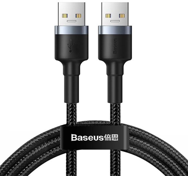 کابل شارژ بیسوس Baseus cafule Cable USB3.0 male TO USB3.0 male CADKLF-C0G به طول 1 متر و توان 2 آمپر