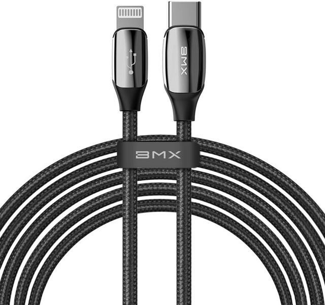 کابل شارژ تایپ سی به لایتنینگ بیسوس BMX Sequins MFi certified Cable Type-C to Lightning PD CATLLP-B01 به طول 1.8 متر و توان 18 وات