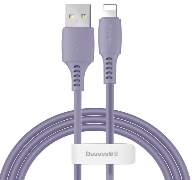 کابل شارژ یو اس بی به لایتنینگ بیسوس Baseus Colourful Cable USB For iP  CALDC-04 به توان 2.4 آمپر و طول 1.2 متر