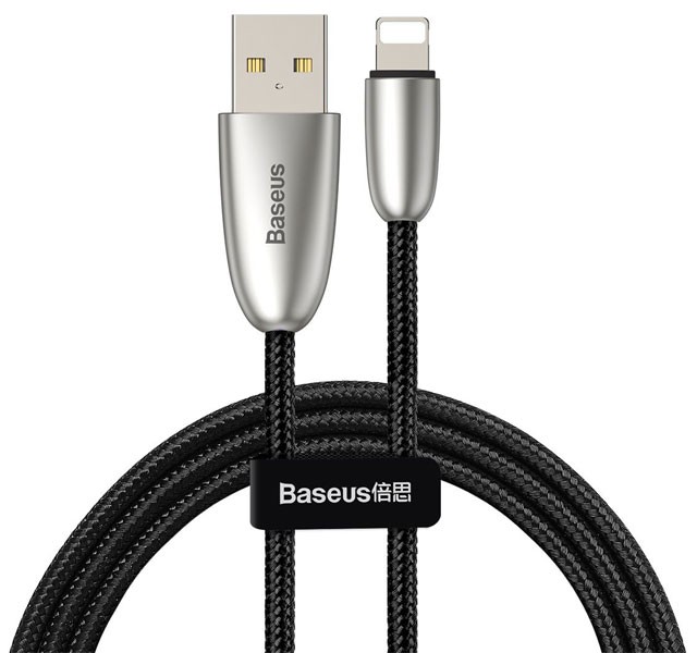 کابل شارژ یو اس بی به لایتنینگ بیسوس Baseus Torch Series Data Cable CALHJ-A01 با توان 2.4 آمپر و طول 1 متر