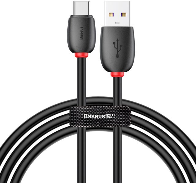 کابل شارژ فوق سریع تایپ سی بیسوس Baseus Purple Loop HW flash charge cable CATKLF-SG1 با توان 40 وات و طول 1 متر