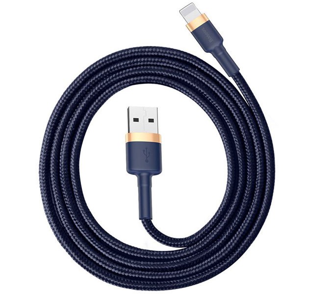 کابل شارژ یو اس بی به آی پی بیسوس Baseus cafule Cable CALKLF-BV3 با توان 2.4 آمپر و طول 1 متر