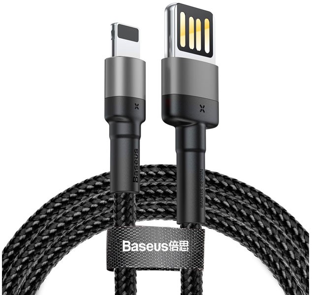 کابل شارژ یو اس بی به آی پی بیسوس Baseus Cafule Cable(special edition)CALKLF-G09 با توان 2.4 آمپر و طول 1 متر
