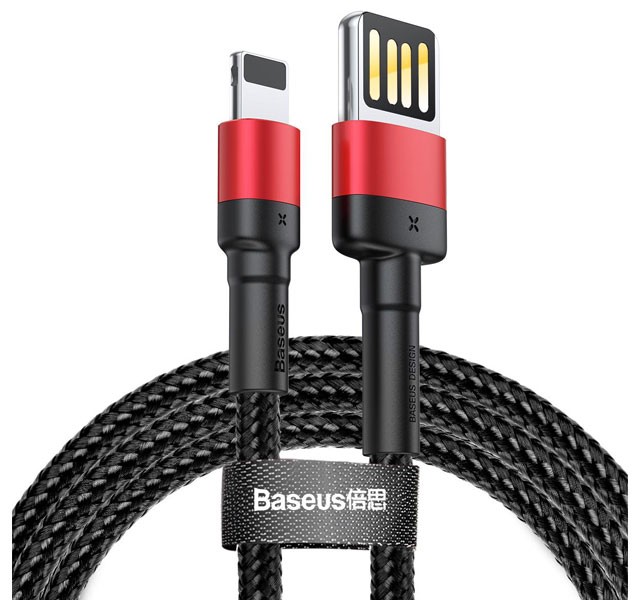 کابل شارژ یو اس بی به آی پی بیسوس Baseus Cafule Cable（special edition）CALKLF-H91 با توان 1.5 آمپر و طول 2 متر