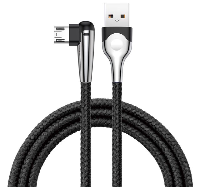 کابل شارژ گیمینگ میکرو یو اس بی بیسوس Baseus sharp-bird  mobile game cable CAMMVP-E01 به توان 2.4 آمپر و طول 1 متر