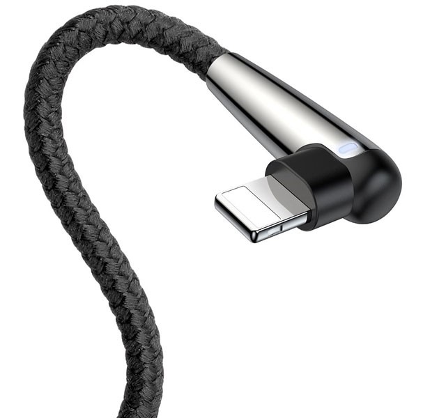 کابل شارژ گیمینگ USB به iP بیسوس Baseus sharp-bird mobile game cable CALMVP-E01 به توان 1.5 آمپر و طول 2 متر