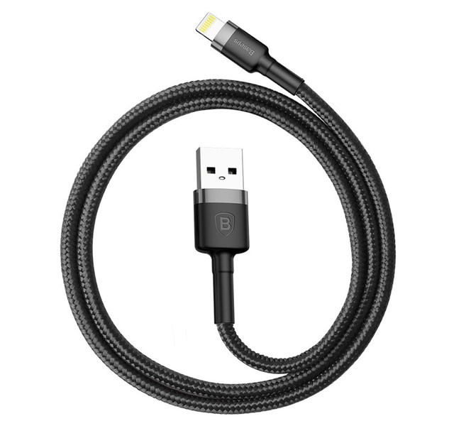کابل شارژ یو اس بی به لایتنینگ بیسوس Baseus cafule Cable CALKLF-A09 با توان 2.4 آمپر و طول 0.5 متر
