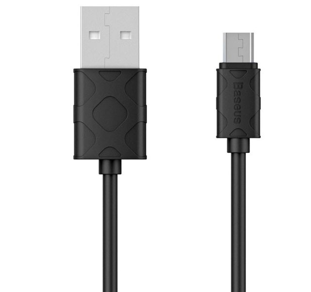 کابل شارژ میکرو یو اس بی بیسوس Baseus Yaven Cable CAMUN-01 به توان 2.1 آمپر و طول 1 متر