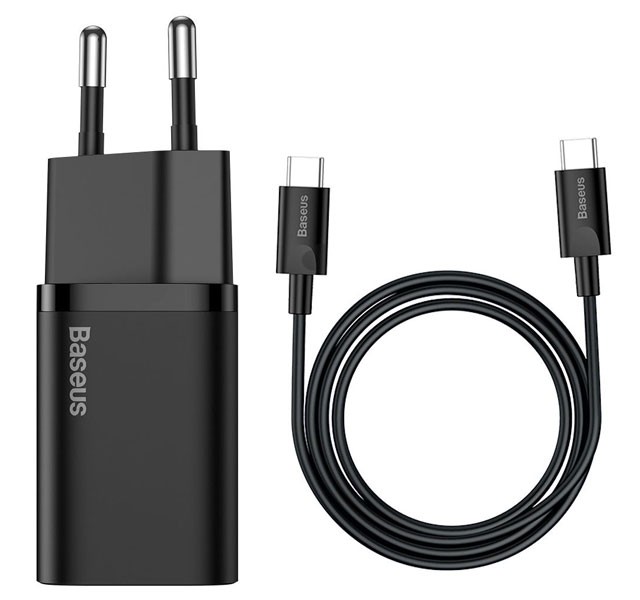 شارژر دیواری فست شارژ بیسوس Baseus Super Si Quick Charger 1C EU TZCCSUP-L01به توان 25 وات