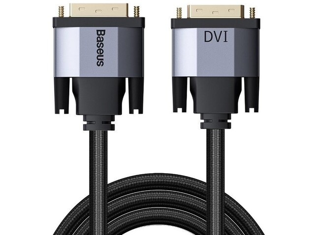 کابل تبدیل دیویآی 2 متری بیسوس Baseus Enjoyment 2K DVI To DVI Cable CAKSX-R0G