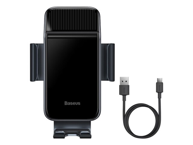 نگهدارنده موبایل دوچرخه و موتور سیکلت بیسوس Baseus Smart Solar Power Wireless Holder SUZG010001