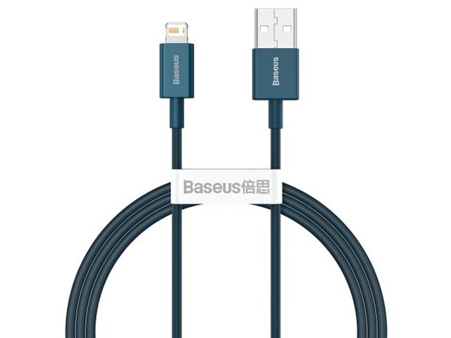 کابل شارژ سریع و انتقال داده دو متری لایتنینگ بیسوس Baseus superior series fast charging 2m cable 2.4A